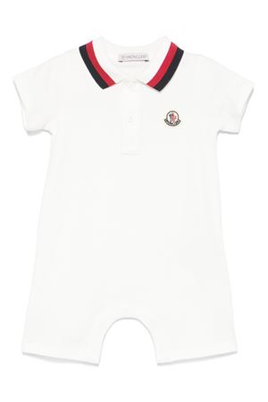 White Cotton romper MONCLER KIDS | K19518L0000589AL2034